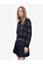 Buttoned, Stoned, Diamond Patterned Polo Collar Knitwear Cardigan - 2