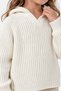 Girl's Hooded Knitted Sweater with Side Slits and Long Back in Thessaloniki Knitwear - 6