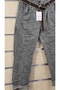 Italian Trousers with Belt Plain Pattern - 4