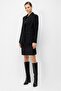 Women's Cashmere Jacket with Flap Pockets Black - 3