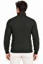 Men's Turtleneck Full-Throated Thick Ribbed Regular Fit Knitwear Sweater - Smoked - 4