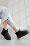 Women's Style Flat Thick Soled Suede Stylish Outdoor Boots & Booties with Fur Inside - 4