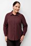 Women's Stone Embellished Plus Size Shirt Plum
