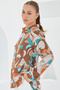 3721 Graphic Patterned Shirt - Milk Coffee - 2