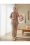 3721 Graphic Patterned Shirt - Orange - 2