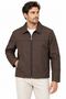Men's Water Repellent Windproof Lined Full Zipper 4 Season Regular Fit Coat Jacket - Brown Marip - 3