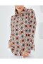3721 Graphic Patterned Shirt - Orange - 3