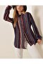 3721 Graphic Patterned Shirt - Dark Blue - 4