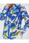 3721 graphic patterned shirt - indigo - 4