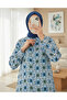 3721 Graphic Patterned Shirt - Turquoise