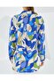 3721 graphic patterned shirt - indigo - 3