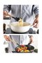 Non-Stick Silicone Kitchen Cooking Utensils Set with Wooden Handles & Storage Holder Stand - 4