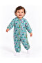 Baby Mint Panda Patterned Long Sleeve Zippered Sleeping Bag - 4