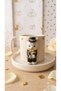 Handmade Embossed Bride and Groom with Cat Gold Gilt Detailed 2-Piece Filter Coffee and Tea Cup Set (150 ml) - 4