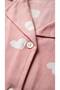 Girls' Pajama Set Heart Patterned Pink Short Sleeve - 4