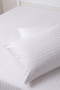 Cotton Striped Satin Elastic Sheet Set - 3