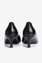 Women's Heeled Shoes Stiletto Pointed Toe Short Heeled Fern Black - 5