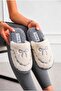 Women's Plush House Slippers Soft Furry Bowknot Winter House Slippers