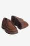 Women's Suede Loafer Lace-Up Thick Sole Arlo Brown - 3