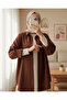 3900 Oversized Long Basic Shirt - Brown - 2