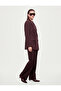 Viscose Blended Pocketed Buttoned Long Sleeve Double Breasted Blazer Jacket - 2