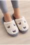 Women's Plush House Slippers Butterfly Patterned Soft Furry Winter House Slippers - 2