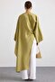 Asymmetrical Cut Casual Cape Tunic Light Green 9835 - 8