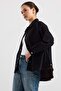 Snap Fastener Garni Detailed Sports Jacket Black 8293 - 3