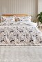 Ruffled Patterned Duvet Cover Set – Cherry, Flower and Butterfly Model Options Available