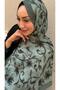 Green Color Bamboo Knitted Shawl - 2