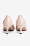Women's High Heel Shoes Stiletto Pointed Toe Short Heel Fern Beige - 5