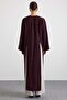 Deep Slit Oversize Long Tunic Mürdüm 9838 - 8