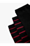 Cotton Striped 3-Piece Sock Set - 3