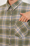 Women's Plaid Pattern Oversize Lumberjack Shirt 3854 E.Green - 4