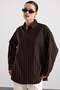 Striped Casual Shirt Brown 9473