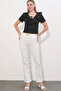Women's Short Sleeve Crop Blouse 40001 - Black