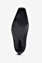Women's Suede Heeled Shoes Stiletto Square Toe Short Heel Leni Black - 6