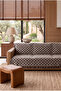 Natura Square 85% Cotton Double-Sided Fringed Sofa Cover 170X220 cm - 4