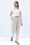 Elastic Waist Wide Leg Pants - 5