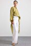 Asymmetrical Cut Casual Cape Tunic Light Green 9835 - 6