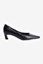 Women's High Heel Shoes Stiletto Square Toe Short Heel Leni Black - 2