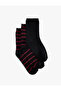 Cotton Striped 3-Piece Sock Set