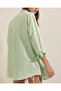 3900 Oversize Long Basic Shirt - E.green - 5