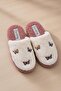 Women's Plush House Slippers Butterfly Patterned Soft Furry Winter House Slippers - 2
