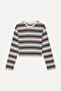 Women's Burgundy Striped Sweater