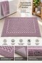Premium Bath Mat 100% Cotton Water Absorbent Soft Textured Quick Drying Lilac