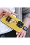 Compatible with iPhone 14 Pro Max - Coffee-Drinking Duck, Dual Layer Tough Cover, Glossy Surface Protective Glossy Case - 3