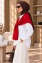 Women's Knitwear Shawl Shoulder Scarf Knitted Shawl with Tie - 4