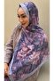 Lila Mahru Pattern Bamboo Kraş Shawl