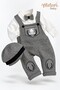 Baby Boy 4-Piece Set Teddy Bear Detailed Salopet Bow Tie T-Shirt and Hat 0 3 6 9 12 Months - 6